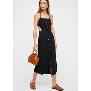 ✨FREE PEOPLE RIBBED MIDI SUMMER DRESS SZ. S